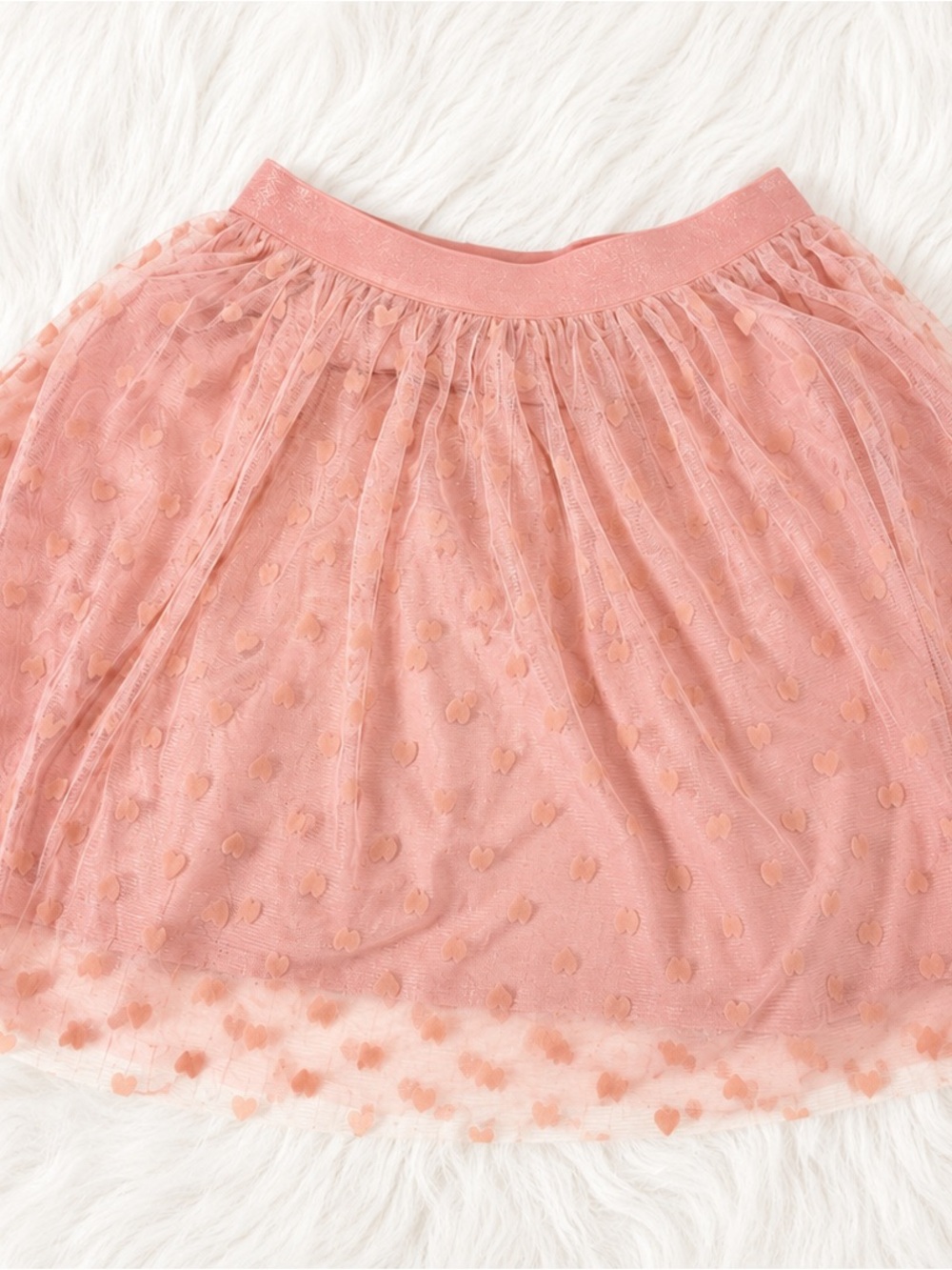 NWT Crewcuts by J.Crew Pink Heart Tulle Skirt | Girls Size 10